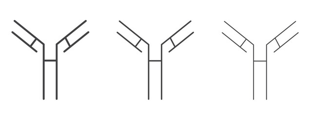 Antibody icon design, suitable for web, infographics, interface and apps.