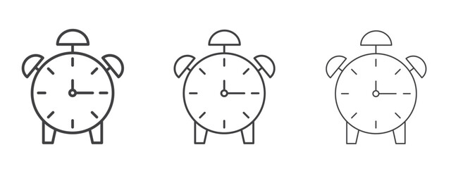 Alarm clock icon design, suitable for web, infographics, interface and apps.