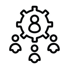 Creative team icon professional expert team icon vector illustration