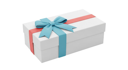 Fototapeta premium Isolated Gift Box with Ribbon