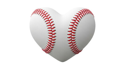 Isolated Baseball Heart