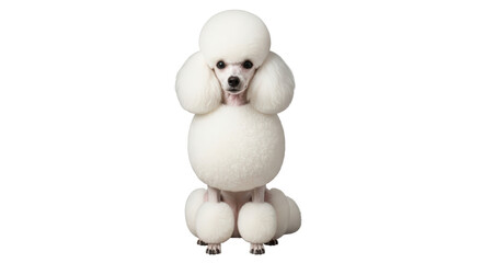 Isolated White Poodle