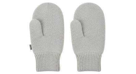 Isolated White Mittens