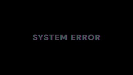 System Error Warning message. computer hacking error message. glitched background effect - Powered by Adobe
