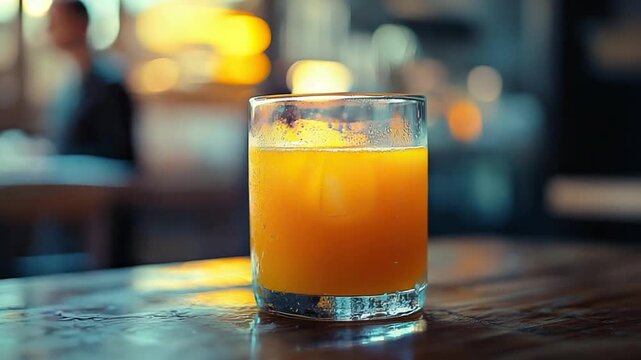 jugo de naranja colombian beverage close-up video