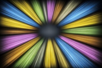Fototapeta premium Prism-inspired glowing rays, pastel overlay, blurred center—soft, radiant, dreamy, vibrant, gentle, message-focused, elegant.ถาม ChatGPT
