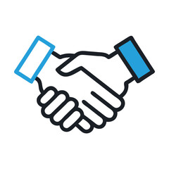 Handshake icon vector image can be used for business meeting 