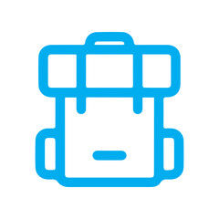 Blue Backpack Icon