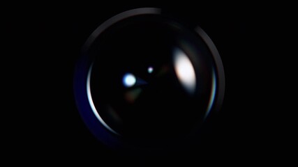 Abstract animation of a glass sphere on a black background, 4k looping video, 3d render - Powered by Adobe
