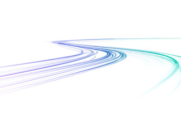 Vector colored png line abstract with glowing blur, laser streak, bright trail and luminous curve, speed ray design with dynamic light stripes effect.