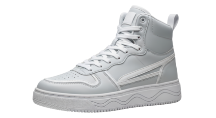 Isolated High-Top Sneaker