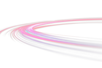 Line, colored, light, vector, abstract, effect, curve shining streak glow, luminous beam and blur ray with dynamic trail, bright laser in speed motion png.