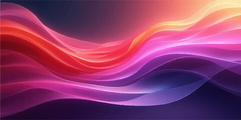 Abstract purple and pink background with flowing wave lines and modern artistic design
