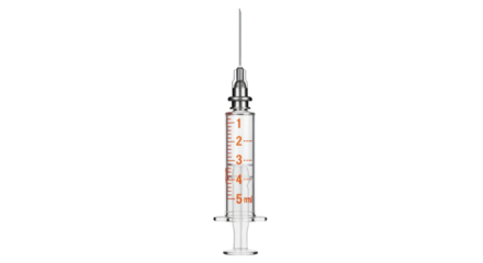 Isolated Syringe