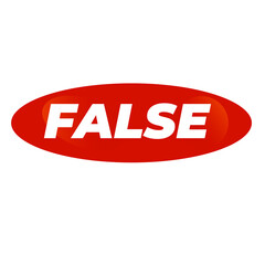 False Option Button Symbol Icon on a Transparent Background