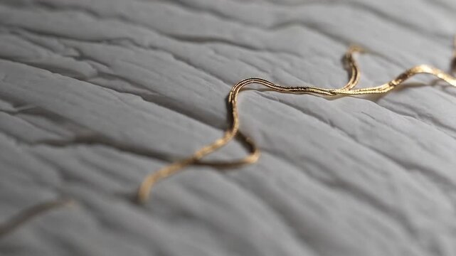 Elegant Japanese Washi Paper Texture with Sophisticated Gold Thread Pattern