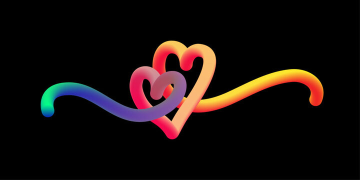 Heart Symbol Icon Love Shape Vector Design Romantic Abstract Valentine Graphic