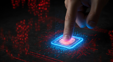 Fingerprint scanning digital security technology