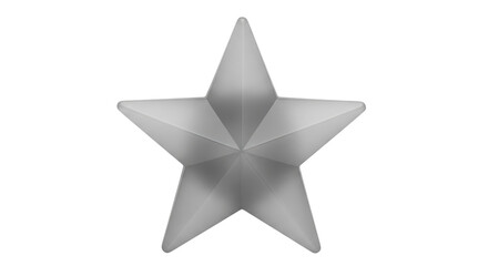 Isolated Silver Star