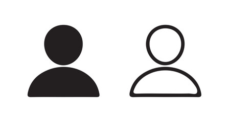 Basic User Identification Symbols vector illustration 