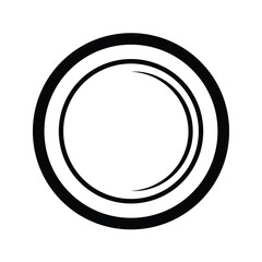 Flat Web Button Vector Illustration