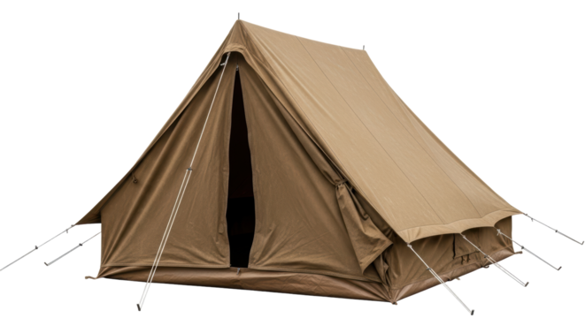 Isolated Canvas Tent
