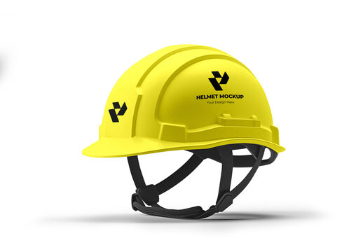 Construction Safety Helmet Mockup