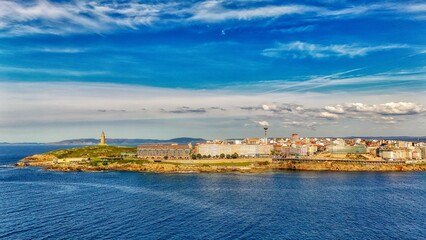 Fototapeta premium Vista panorámica Riazor 