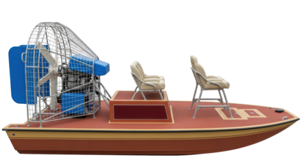 Isolated Airboat