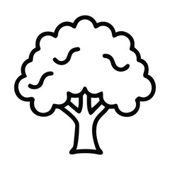 Cartoon broccoli black line white background stock vector kids coloring