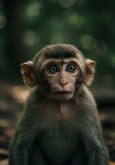 Fototapeta premium Monkey Portrait Close Up