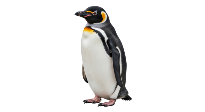 Isolated Emperor Penguin
