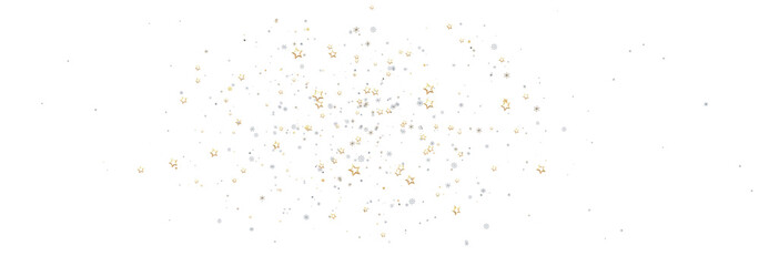 Beautiful image of gold and silver stars. Perfect for holiday designs, backgrounds, and more.