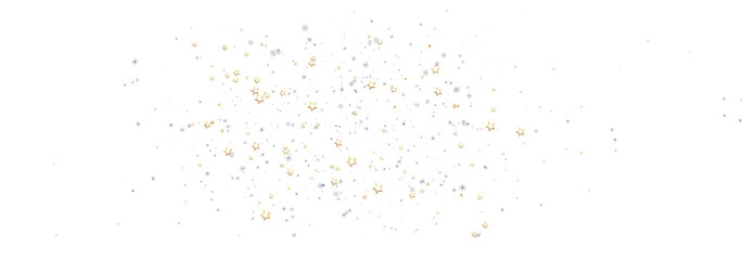 Beautiful sparkling star dust background with gold and silver stars. Perfect for holidays.