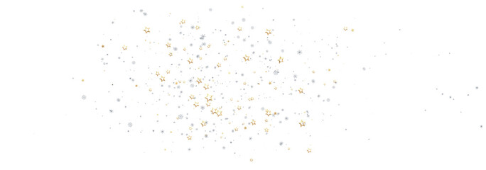 Beautiful background with gold and silver stars. Perfect for holidays, celebrations, and more.