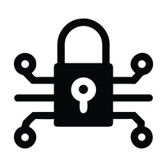 Secure connection icon vector image can be used for information security 