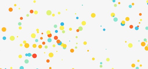 Bright, cheerful background with scattered colorful circles. Perfect for websites, presentations, and more!