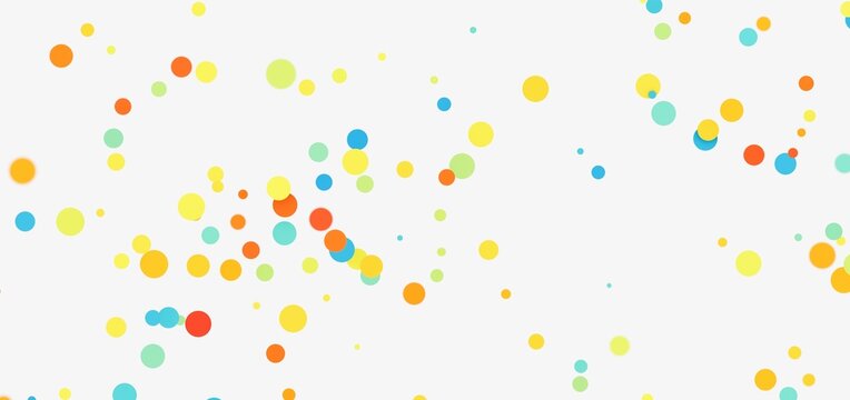 Bright, cheerful background with scattered colorful circles. Perfect for websites, presentations, and more!