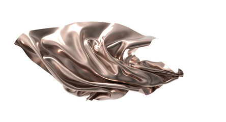 Rose Gold Fabric Swirling Abstract