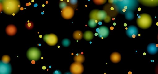 Abstract background with colorful bokeh lights. Perfect for festive designs.