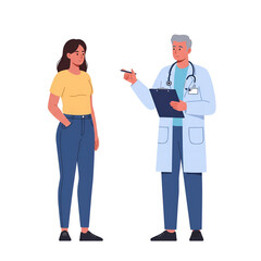 Doctor consulting with a patient in a medical setting, healthcare concept
