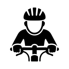 Cycling cyclist event logo icon with transparent background bicycle race sport emblem design
