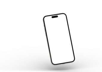 High-quality stock photo of a modern smartphone with a blank screen, perfect for app presentations or website mockups.