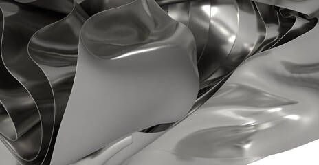 High-resolution image of abstract gray metallic fabric. Perfect for modern designs.