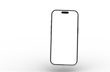 High-quality image of a modern smartphone with a blank screen, perfect for app presentations or website mockups.