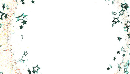 Obraz premium Beautiful image of teal stars scattered on a white background, perfect for festive designs.