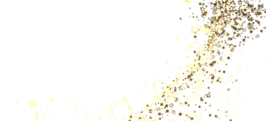 Sparkling gold stars on white. Perfect for holidays, celebrations, and festive designs.