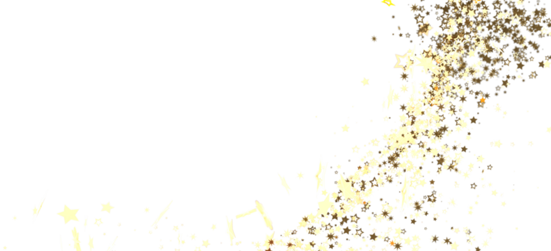 Sparkling gold stars on white. Perfect for holidays, celebrations, and festive designs.