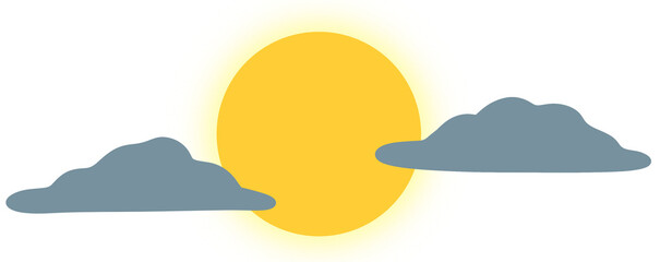 구름에 가린 보름달