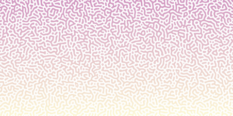Abstract Reaction-diffusion Turing pattern natural texture purple and white gradient color scheme. Linear design with biological algorithm psychedelic background. Reaction-diffusion or truing patter
